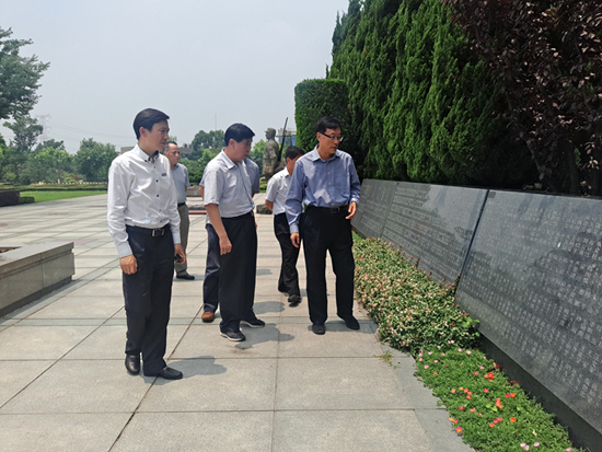 上海福寿园墓地迎河北省民政厅领导一行前来参观