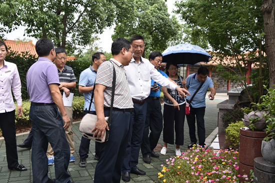 上海福寿园墓地海港陵园迎崂山市民政局一行前来参观