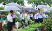上海福寿园墓地迎台湾金宝山集团一行四人参观