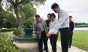 上海古园墓地迎山东德州福山陵园来园参观